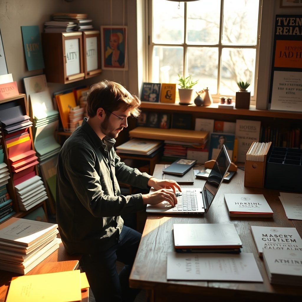 Letterpress printing in action