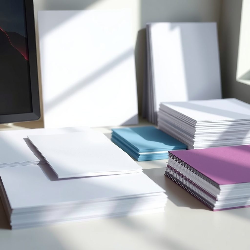 Typeface and Paper Stock Sample